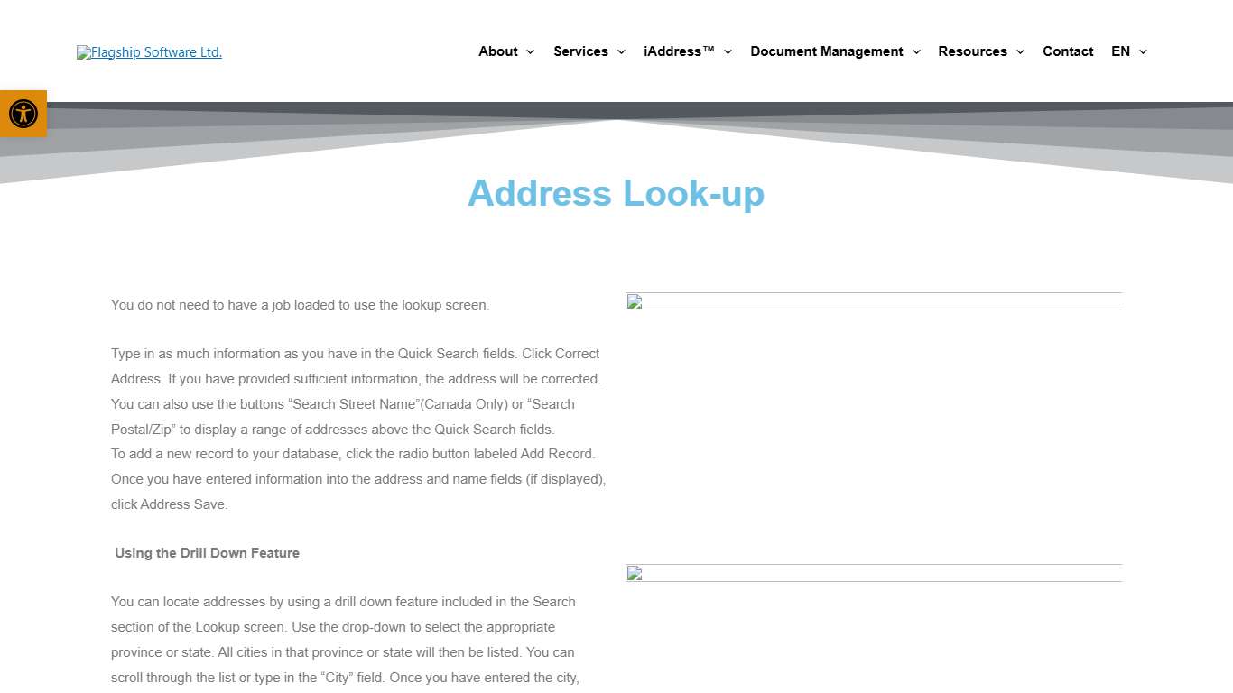 Address Look-up – Flagship Software Ltd.